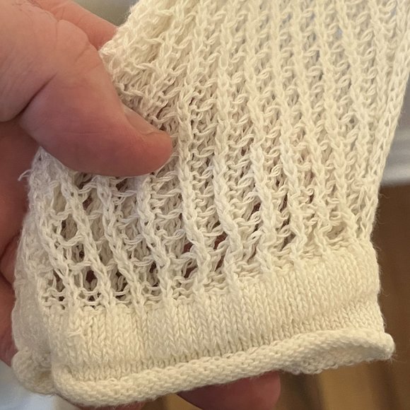 TOMMY BAHAMA | Women's Lace Open Front Cardigan Sweater White Size Medium - Picture 3 of 4